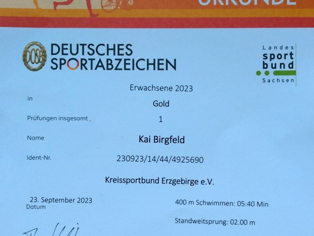 8. Sportabzeichen-Tag in Schwarzenberg